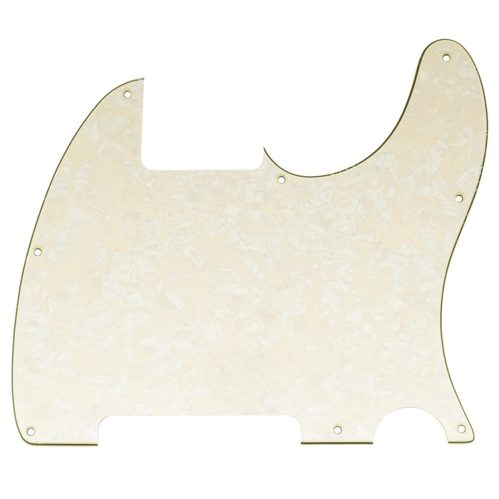 musiclily pro 8 hole tele pickguard blank for fender usa mexican standard esquire guitar 3ply 4ply mx0958p