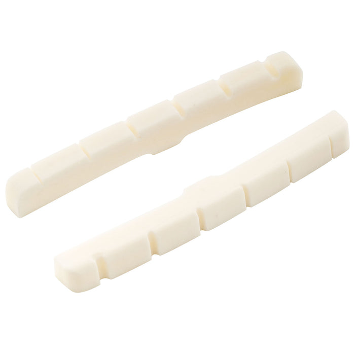musiclily pro 43mm standard st style curved bottom guitar bone nut for 6 string fender strat and tele electric guitar 43x3 3x4 4mm mx1003 2 details