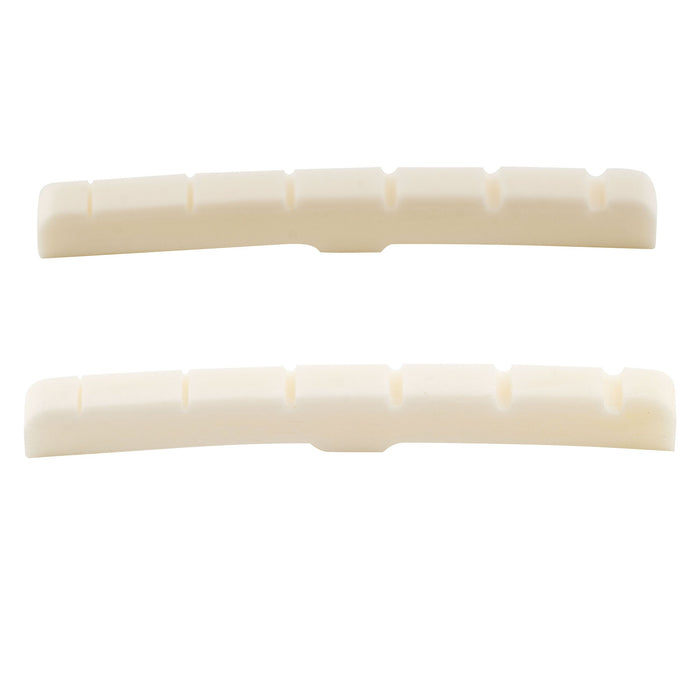 musiclily pro 43mm standard st style curved bottom guitar bone nut for 6 string fender strat and tele electric guitar 43x3 3x4 4mm mx1003 2