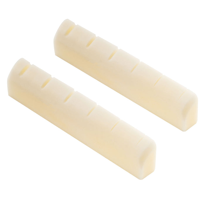 Part of musiclily pro 44mm standard flat bottom slotted bone nut for lp style electric guitar 44x5x9 3mm mx1004 2