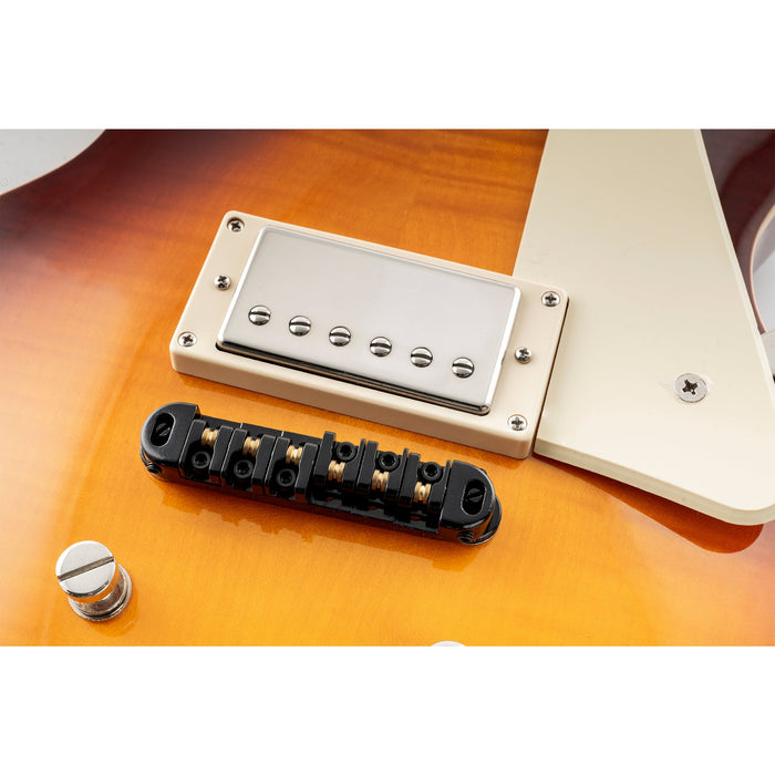 Application of musiclily basic 51 5mm2 1 32 inch roller locking tune o matic guitar bridge tunematic saddle for lp style electric guitar mx1005p