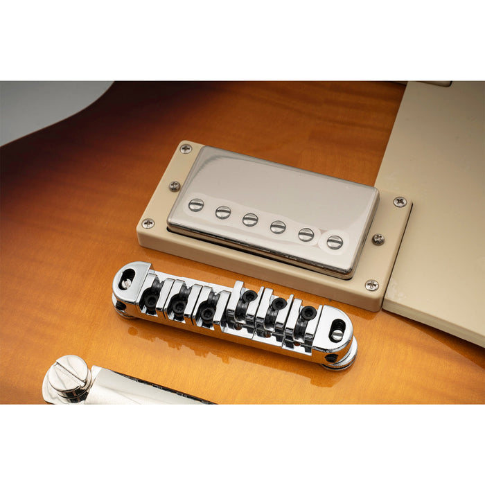 Musiclily Base 51,5 mm (2-1/32 pollici) Roller Locking Tune-o-matic Chitarra Ponte Tunematica Sella per Chitarra Elettrica Stile LP