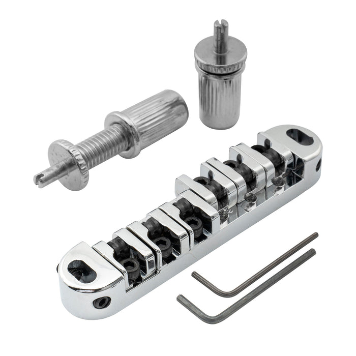 Musiclily Base 51,5 mm (2-1/32 pollici) Roller Locking Tune-o-matic Chitarra Ponte Tunematica Sella per Chitarra Elettrica Stile LP