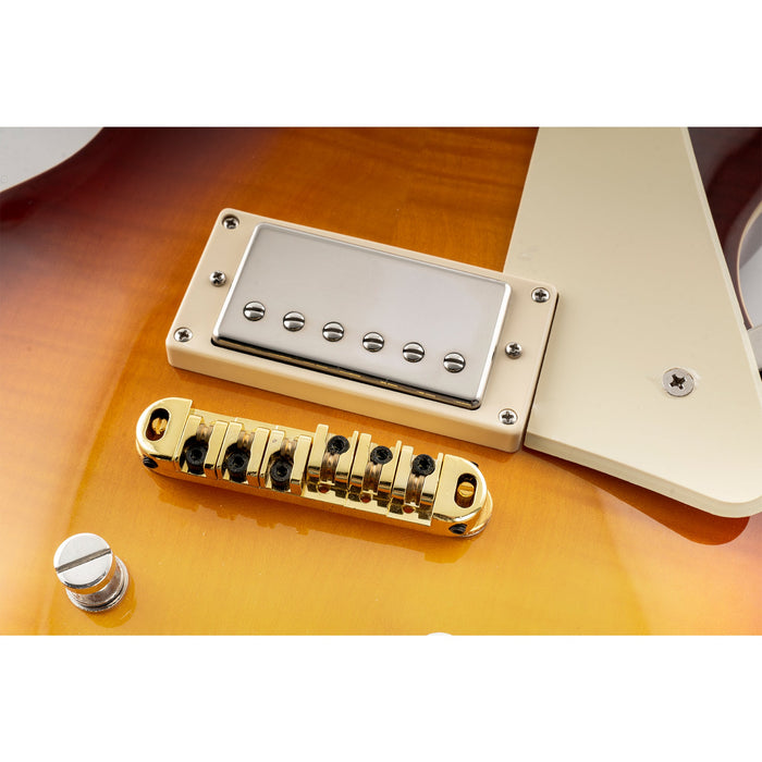 Puente de guitarra Musiclily Basic Tune-o-matic con bloqueo de rodillos de 51,5 mm (2-1/32 pulgadas) y selleta Tunematic para guitarra eléctrica estilo LP