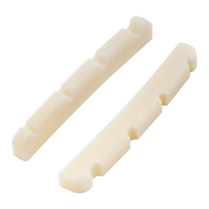 musiclily pro slotted bone j bass nut with curved bottom for 4 string jazz bass 39 5x3 2x4 8mm mx1030 2 details