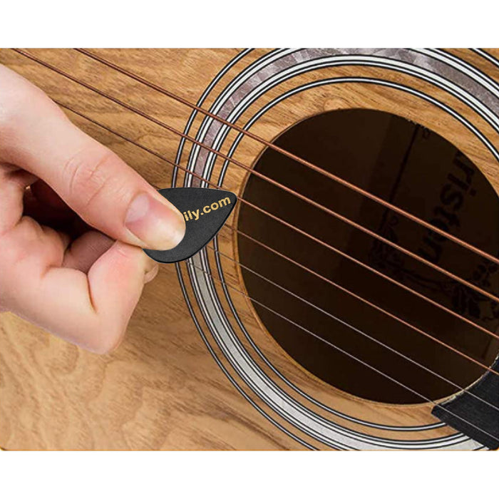 Application of musiclily basic 1mm abs plastic guitar bass picks mixed color randomly set of 5