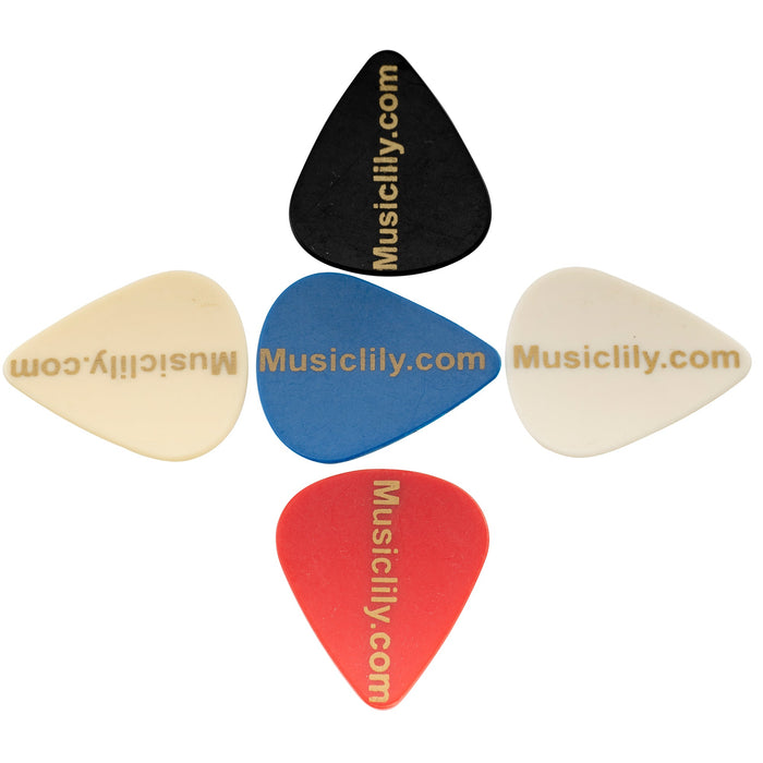 musiclily basic 1mm abs plastic guitar bass picks mixed color randomly set of 5 details