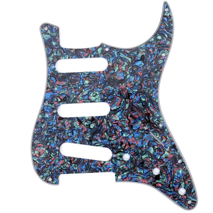 musiclily pro sss 11 hole strat guitar pickguard for fender usa mexican made standard strat modern style 1 3 4 ply mx0111