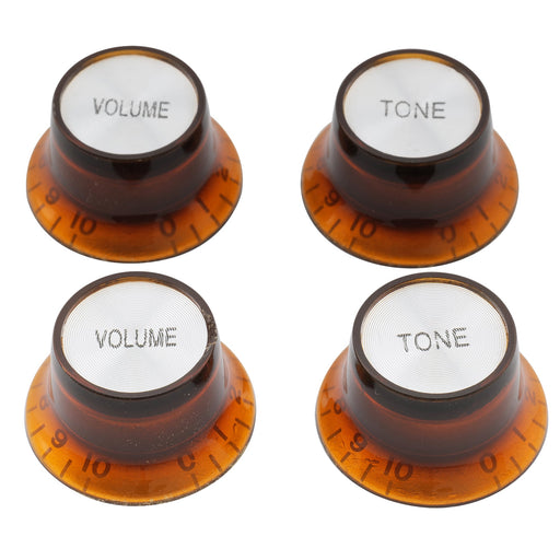 musiclily basic metric coarse 18 spline top hat bell knobs tone volume control knobs for epiphone lp sg style electric guitar 2 pcst2v m838 2m839 2p