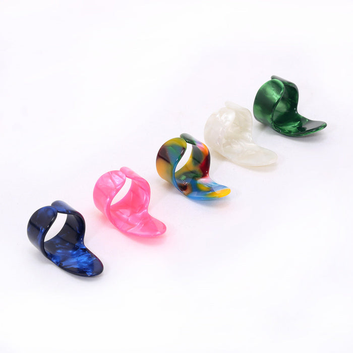 musiclily pearl plastic medium guitar bass finger picks mx1089 5