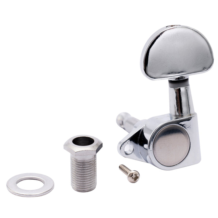 Musiclily Pro 10mm Staffa Standard e Set di 14mm Anelli Spessore per Chitarra Elettrica Moderna Accordatori Tuner a Tenuta Integrale, Set di 6