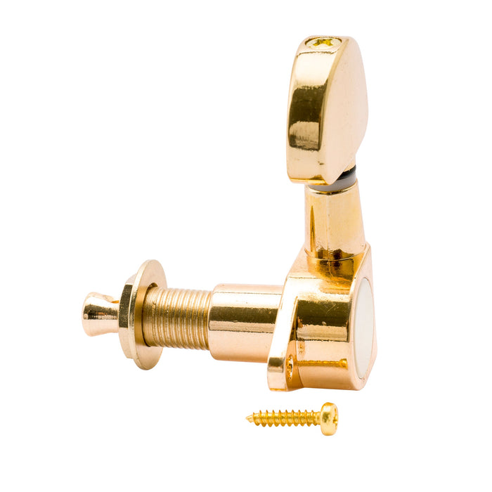 Musiclily Pro 10mm Staffa Standard e Set di 14mm Anelli Spessore per Chitarra Elettrica Moderna Accordatori Tuner a Tenuta Integrale, Set di 6