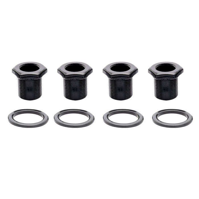 musiclily pro 15mm bushing and 19mm washer for electric bass full sealed tuners tuning pegs machine heads mx1144 4mx1145 4p, black