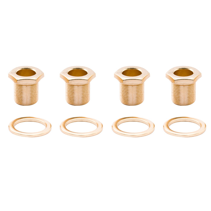 musiclily pro 15mm bushing and 19mm washer for electric bass full sealed tuners tuning pegs machine heads mx1144 4mx1145 4p, gold