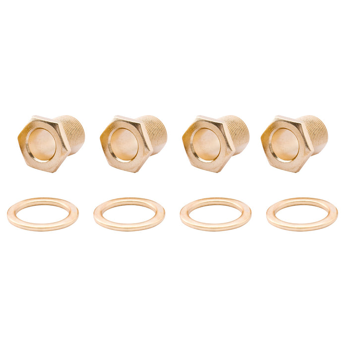 Musiclily Pro Bucha de 15mm e Arruela de 19mm para Baixos Elétricos Ajustadores de Afinação Com Cabos de Máquina, Conjunto de 4