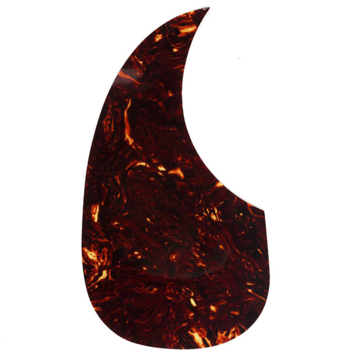 musiclily pro left handed self adhesive teardrop acoustic guitar pickguard for martin d28 style guitar mx1146bk, tortoise shell