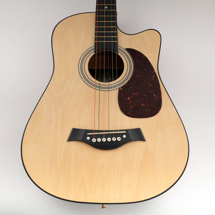 Musiclily Pro ティアドロップ 自己粘着ピックガード Martin D-28 アコースティックギター用 ブラック