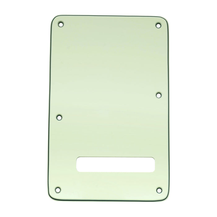 musiclily pro guitar strat back plate for fender usa mexican standard stratocaster modern style 1 3 4 ply mx0021p, mint green