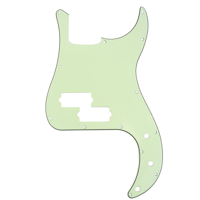 musiclily pro 13 hole p bass pickguard for fender american mexican standard precision bass 1 3 4ply mx0355p, mint green