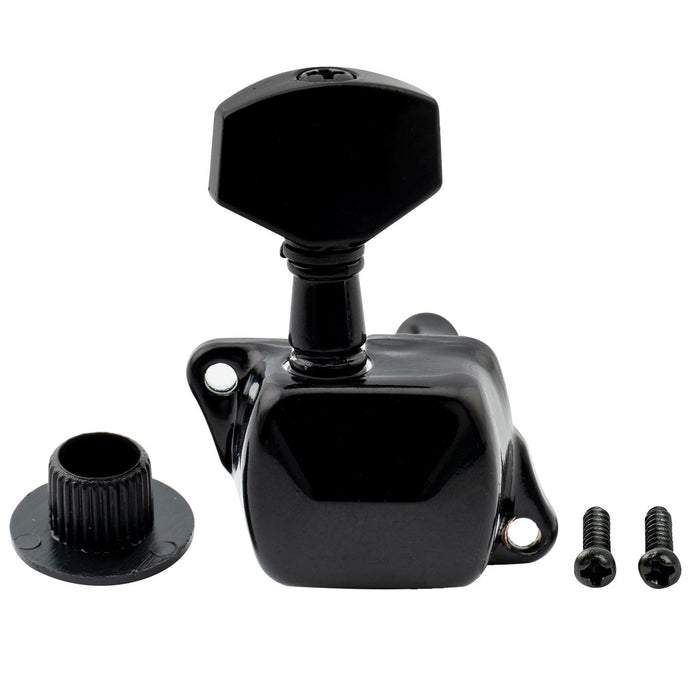 Part of musiclily basic 6 in line semi sealed guitar tuners tuning pegs keys machine heads set for st squier style mx1161p