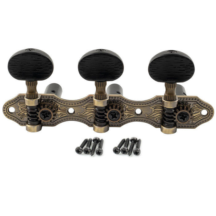 Part of musiclily pro 3 3 baker style classical guitar tuning keys machine heads tuners set mx1169p