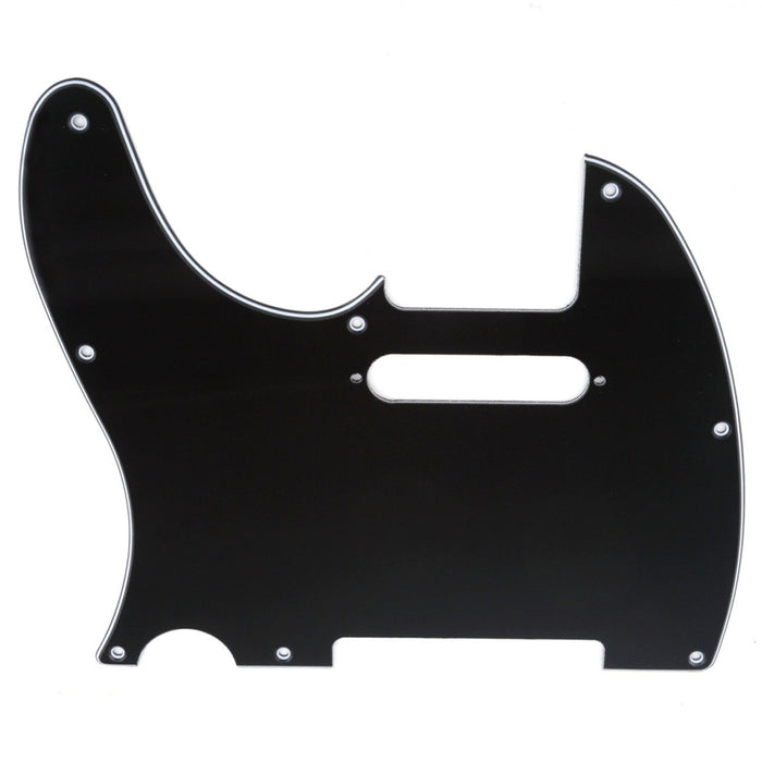 musiclily pro left handed 8 hole guitar tele pickguard for american mexican made fender telecaster standard modern style mx1177p
