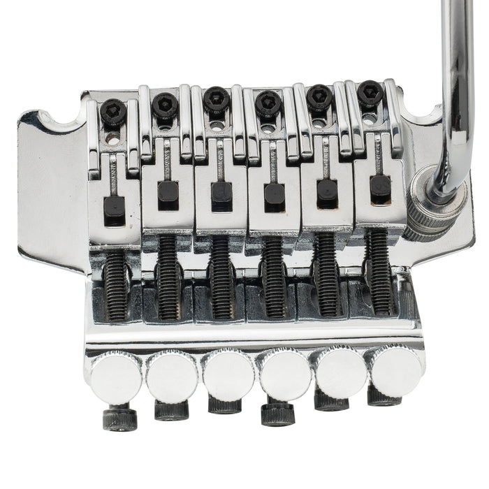 Part of musiclily pro 54mm2 1 8 inch guitar double locking tremolo bridge assembly set for electric guitar mx1265cr