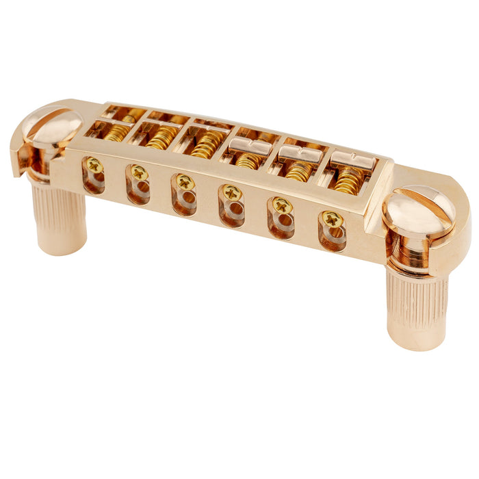 musiclily pro 52 5mm2 1 16 inch string spacing tune o matic pigtail style adjustable wraparound bridge tailpiece for epiphone lp sg style electric guitar mx1280p, gold