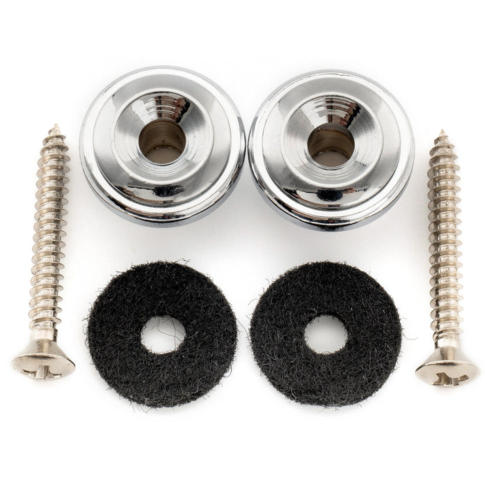 detail of musiclily pro metal guitar strap buttons end pins for electric guitar mx1284cr 4