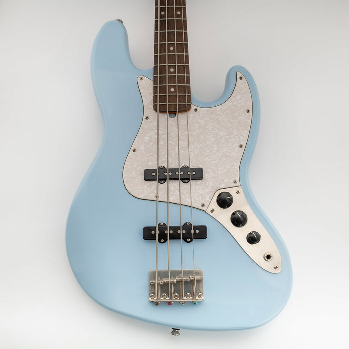 Musiclily Pro 10穴 ヴィンテージ/モダンスタイルなJBジャズベース用ピックガード 4弦Fender Jazz Bassエレキベース用 4プライ エイジドホワイトパール