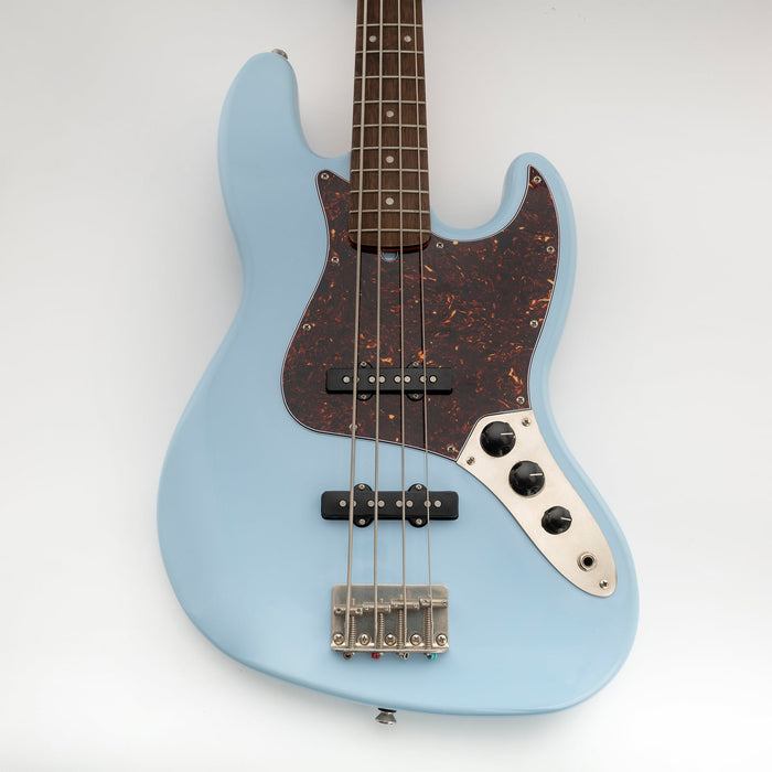 Musiclily Pro 10穴 ヴィンテージ/モダンスタイルなJBジャズベース用ピックガード 4弦Fender Jazz Bassエレキベース用 4プライ エイジドホワイトパール