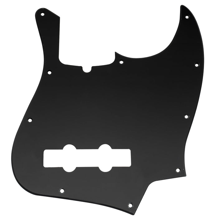 musiclily pro 10 hole modern style j bass pickguard for 4 string american jazz bass 1 3 4 ply mx1302p, black