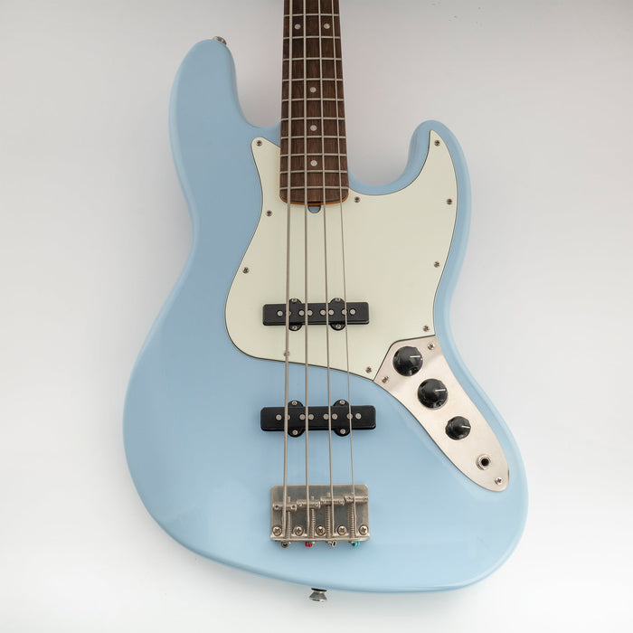 Musiclily Pro 10穴 ヴィンテージ/モダンスタイルなJBジャズベース用ピックガード 4弦Fender Jazz Bassエレキベース用 4プライ エイジドホワイトパール