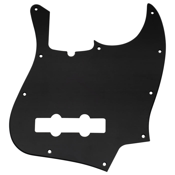 musiclily pro 10 hole modern style j bass pickguard for 4 string american jazz bass 1 3 4 ply mx1302p, matte black