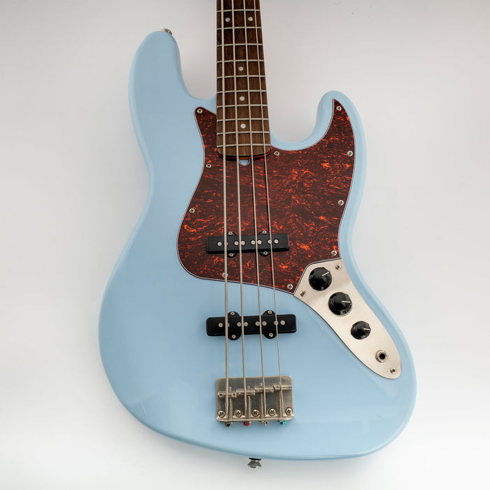 Musiclily Pro 10穴 ヴィンテージ/モダンスタイルなJBジャズベース用ピックガード 4弦Fender Jazz Bassエレキベース用 4プライ エイジドホワイトパール