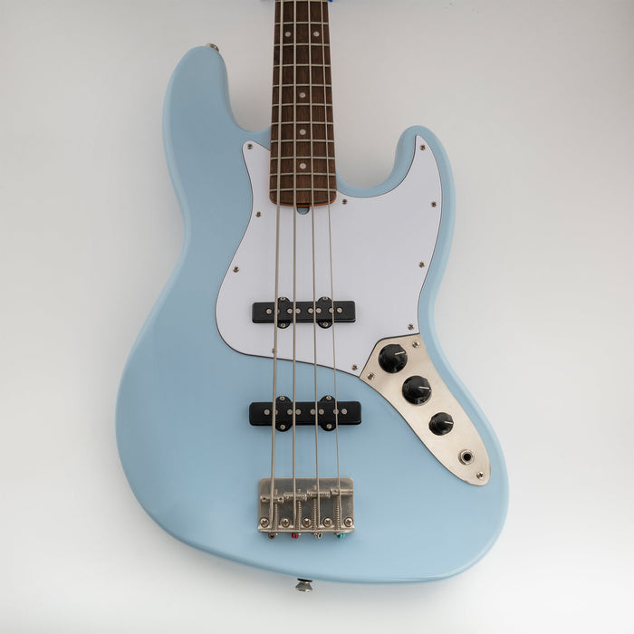 Musiclily Pro 10穴 ヴィンテージ/モダンスタイルなJBジャズベース用ピックガード 4弦Fender Jazz Bassエレキベース用 4プライ エイジドホワイトパール