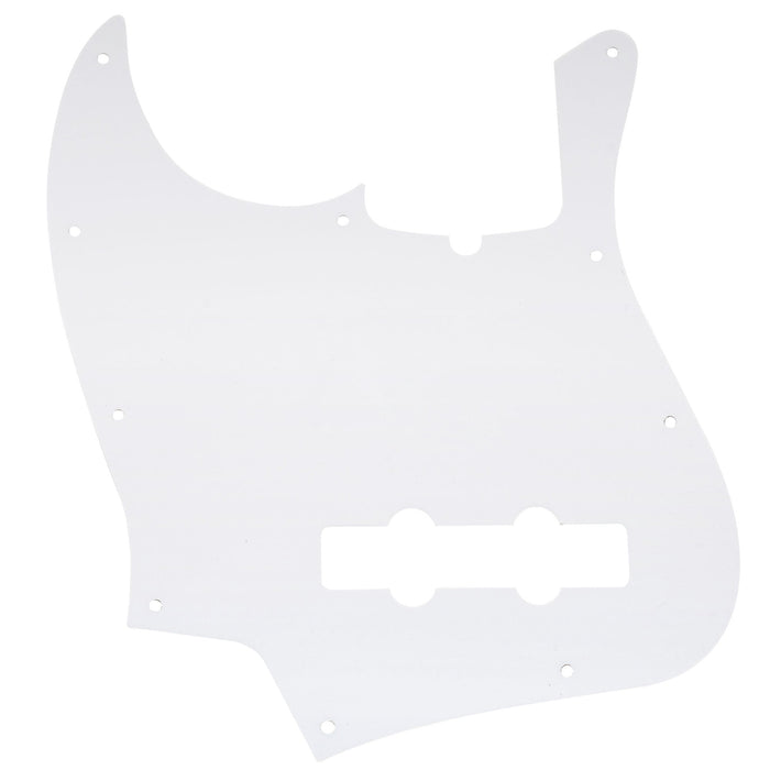 Musiclily Pro 10穴 ヴィンテージ/モダンスタイルなJBジャズベース用ピックガード 4弦Fender Jazz Bassエレキベース用 4プライ エイジドホワイトパール