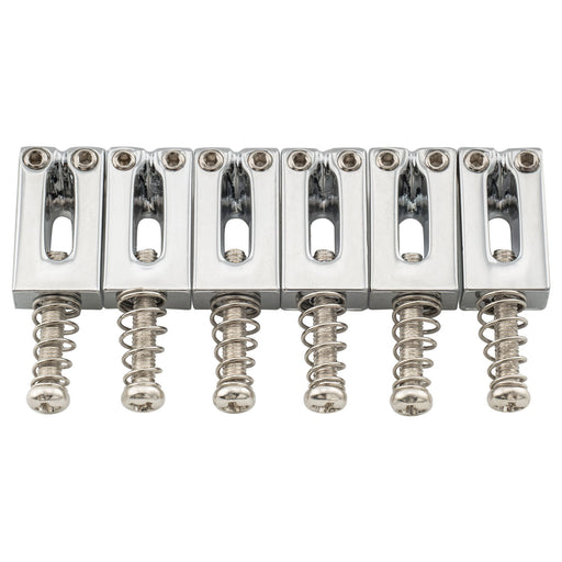 musiclily pro 10 5mm modern style guitar bridge saddle set for strat or tele style mx1306cr 6