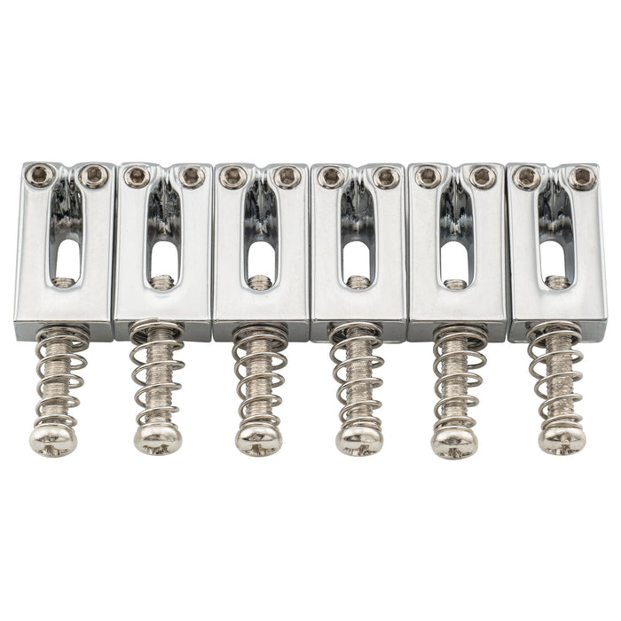 musiclily pro 10 5mm modern style guitar bridge saddle set for strat or tele style mx1306cr 6