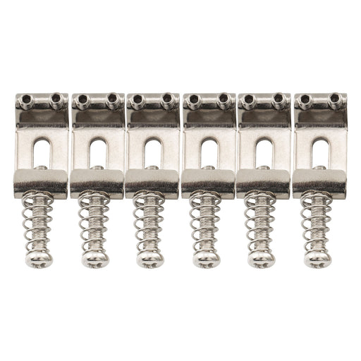 musiclily pro 10 5mm vintage style steel bent saddles guitar bridge saddle for strat style electric guitar mx1309cr 6