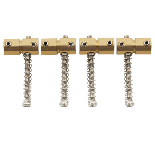 musiclily pro 19mm brass bass bridge saddle set for 4 string precision jazz bass mx1312cr 4