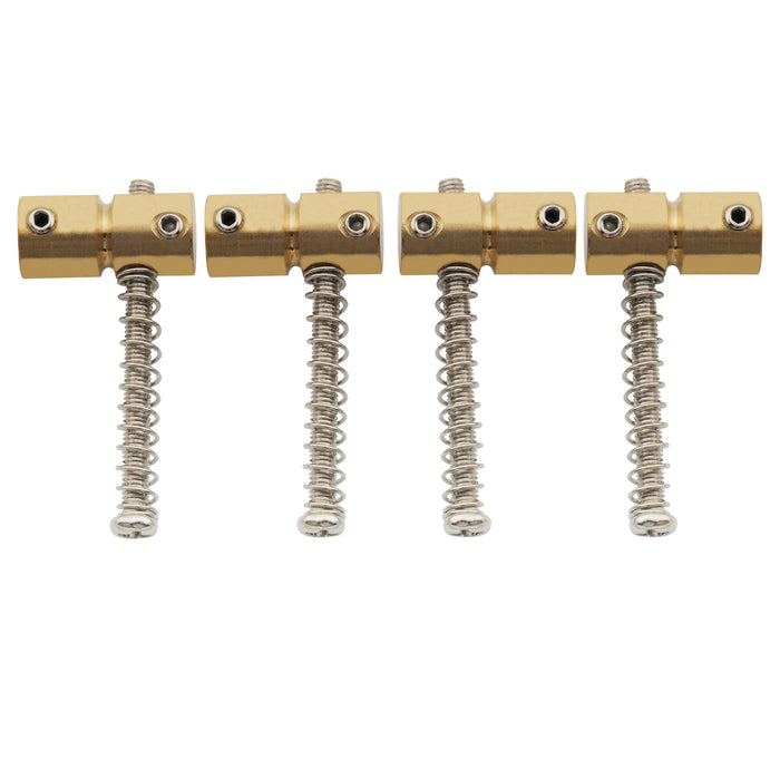 musiclily pro 19mm brass bass bridge saddle set for 4 string precision jazz bass mx1312cr 4