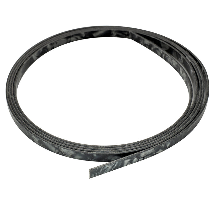 musiclily basic plastic guitar binding 1650 6 1 5mm m489p, black pearl
