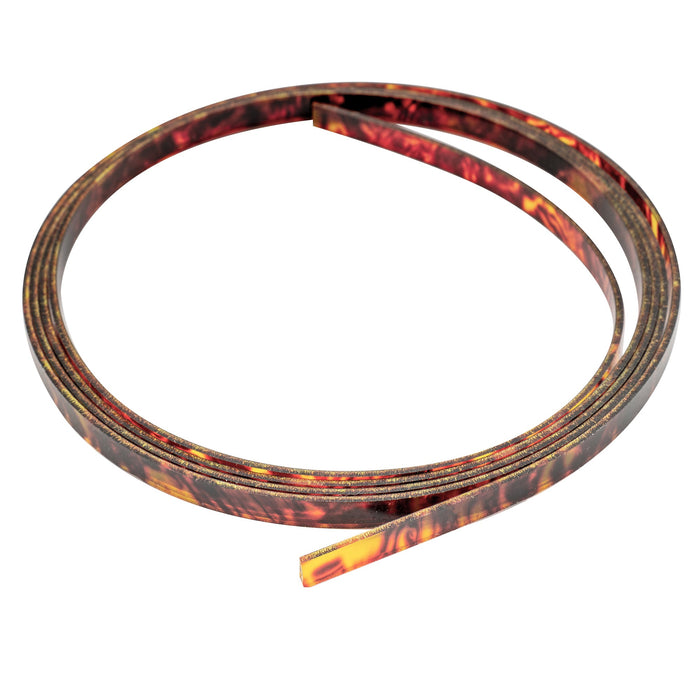 musiclily basic plastic guitar binding 1650 6 1 5mm m489p, tortoise shell