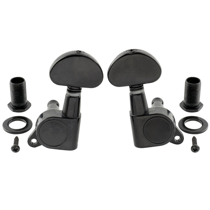 Part of musiclily pro 3r3l 15 1 ratio full sealed machine heads tuners tuning pegs keys with half moon button 45 degree screw for acoustic electric guitar mx1343bk 3mx1344bk 3