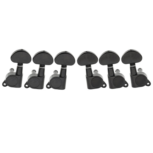 musiclily pro 3r3l 15 1 ratio full sealed machine heads tuners tuning pegs keys with half moon button 45 degree screw for acoustic electric guitar mx1343bk 3mx1344bk 3