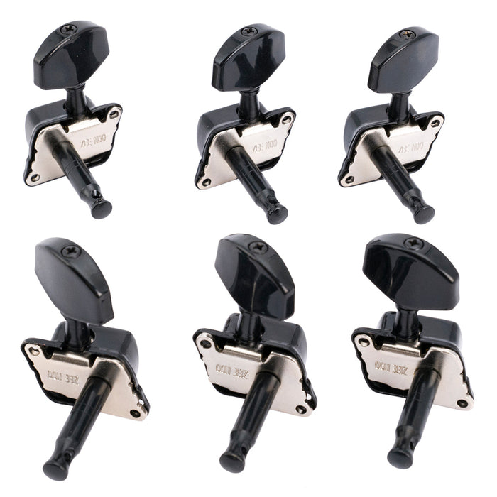 Part of musiclily pro 3r3l 15 1 ratio semi closed machine heads tuners tuning pegs keys with big hex button for acoustic electric guitar mx1351 3mx1352 3p
