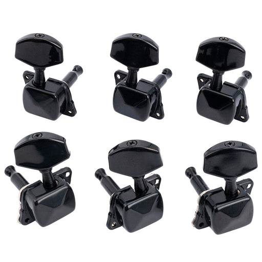 musiclily pro 3r3l 15 1 ratio semi closed machine heads tuners tuning pegs keys with big hex button for acoustic electric guitar mx1351 3mx1352 3p