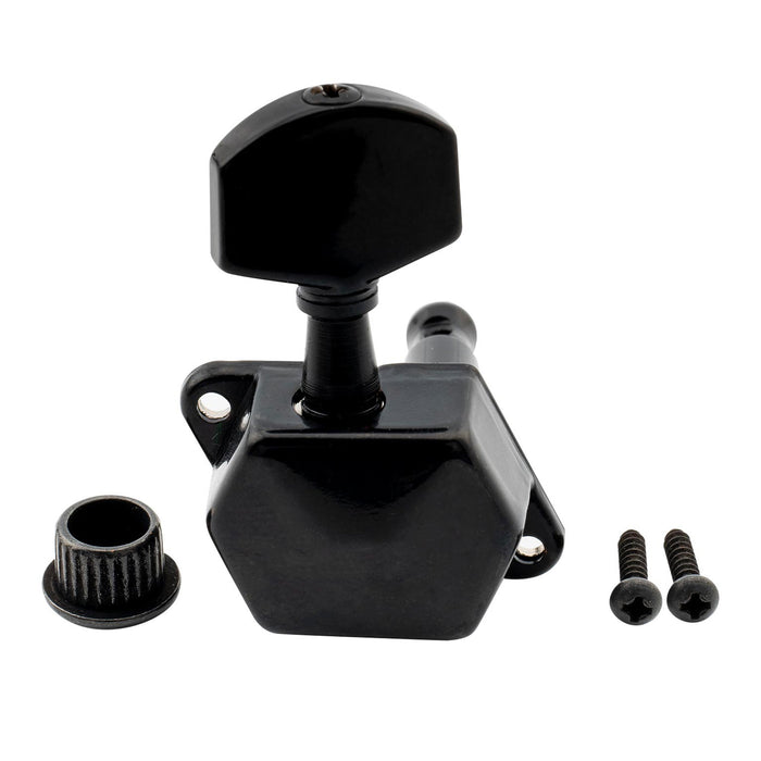 Part of musiclily pro 6 in line guitar semi closed tuners machine heads tuning pegs keys set for electric guitar mx1353 6p