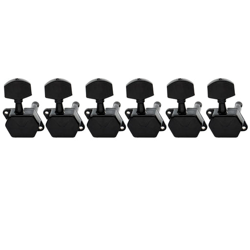 musiclily pro 6 in line guitar semi closed tuners machine heads tuning pegs keys set for electric guitar mx1353 6p